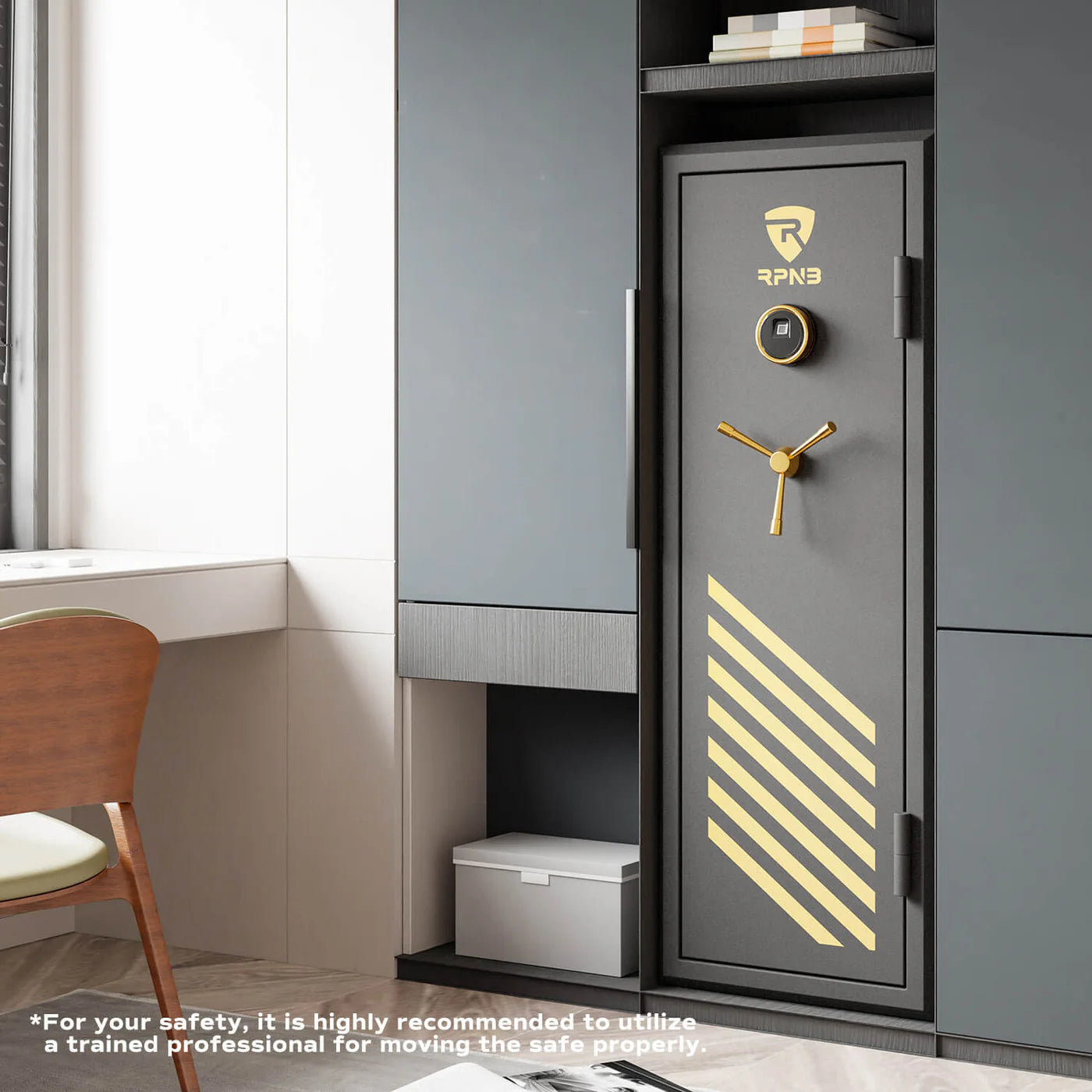 RPNB Large Biometric Gun Safe for Pistols and Rifles RPFS14 RPNB   - USASafeAndVault