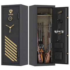 RPNB Large Biometric Gun Safe for Pistols and Rifles RPFS14 RPNB Black  - USASafeAndVault