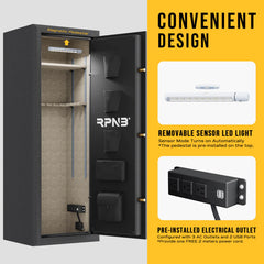 RPNB Large Biometric Gun Safe for Pistols and Rifles RPFS14 RPNB   - USASafeAndVault