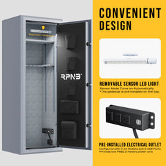 RPNB Large Biometric Gun Safe for Pistols and Rifles RPFS14 RPNB   - USASafeAndVault