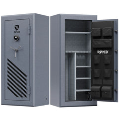 RPNB RPFS24 Gun Safe for Pistols and Rifles, 24-gun, Biometric RPNB Grey  - USASafeAndVault