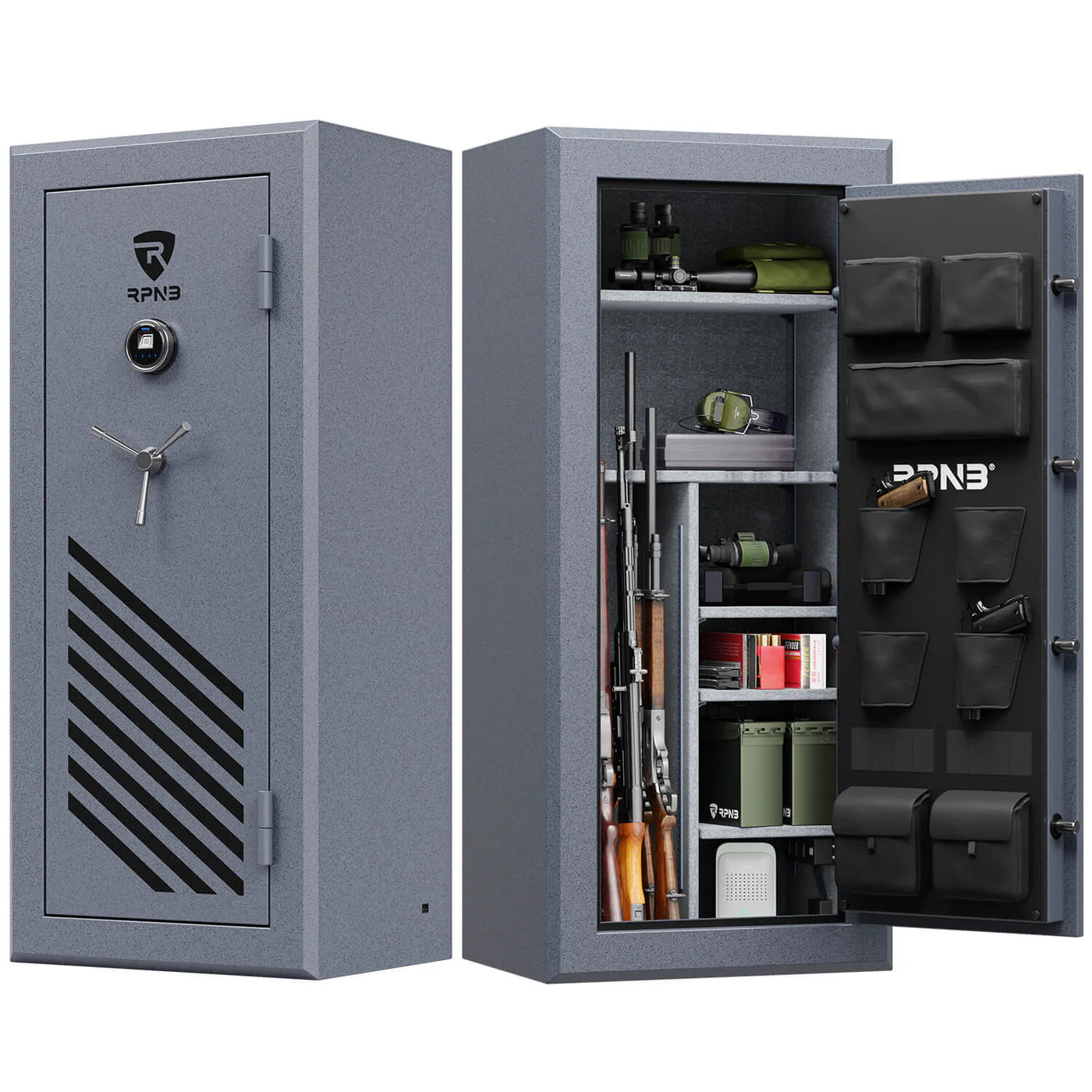 RPNB RPFS24 Gun Safe for Pistols and Rifles, 24-gun, Biometric RPNB   - USASafeAndVault