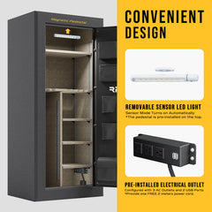 RPNB RPFS24 Gun Safe for Pistols and Rifles, 24-gun, Biometric RPNB   - USASafeAndVault