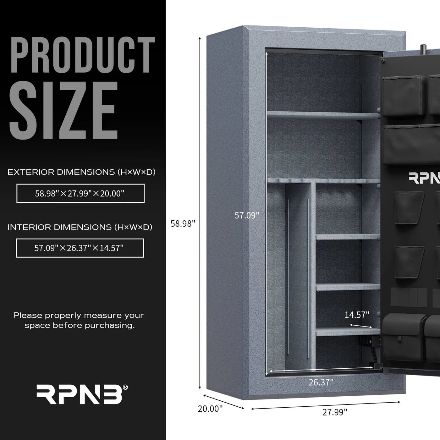 RPNB RPFS30 Gun Safe for Pistols and Rifles RPNB - USASafeAndVault