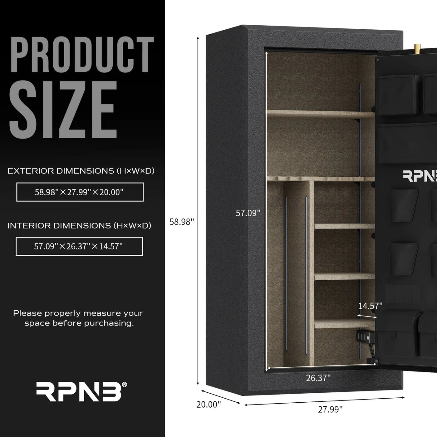 RPNB RPFS30 Gun Safe for Pistols and Rifles RPNB - USASafeAndVault
