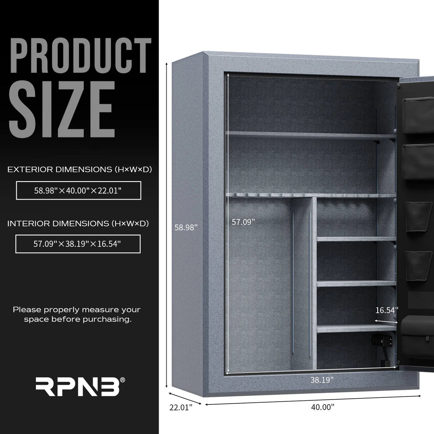 RPNB RPFS45 Gun Safe for Pistols and Rifles RPNB - USASafeAndVault