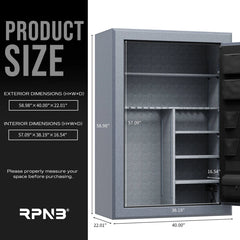 RPNB RPFS45 Gun Safe for Pistols and Rifles RPNB - USASafeAndVault