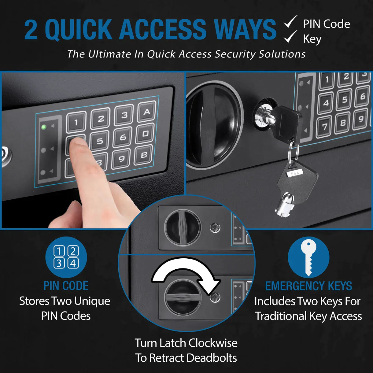 Barska Digital Keypad Wall Safe BRAX13370 - Refurbished Barska   - USASafeAndVault