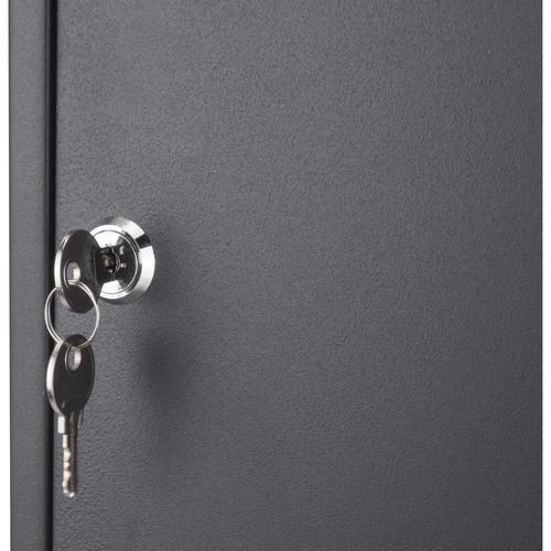 Barska CB13232 42-Key Adjustable Lock Box with Key Lock – Wall Mount, Black Barska - USASafeAndVault