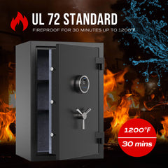 RPNB Large Fireproof Biometric Home Safe RPFS66 RPNB   - USASafeAndVault