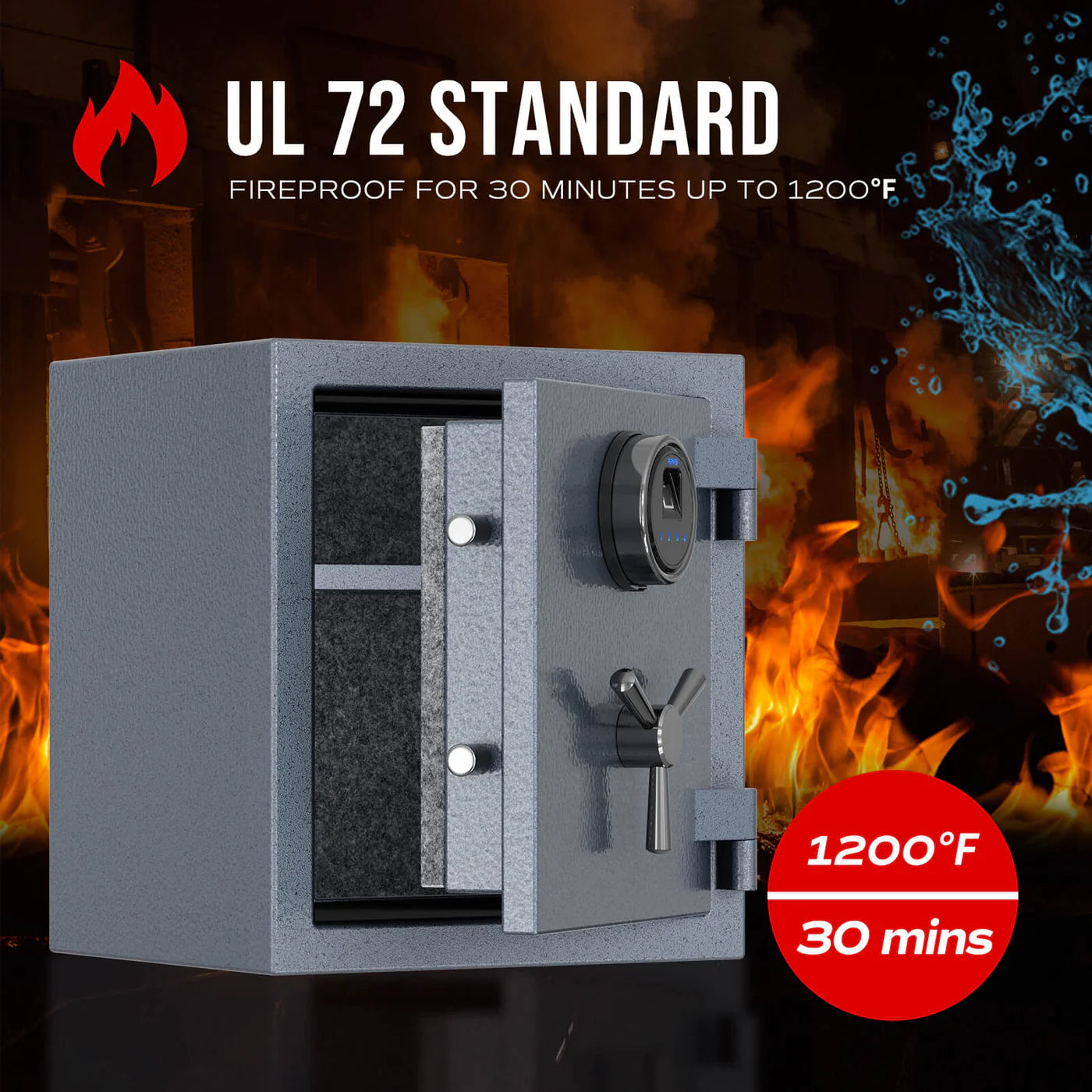 RPNB Deluxe Fireproof Home and Office Safe RPFS40 RPNB   - USASafeAndVault