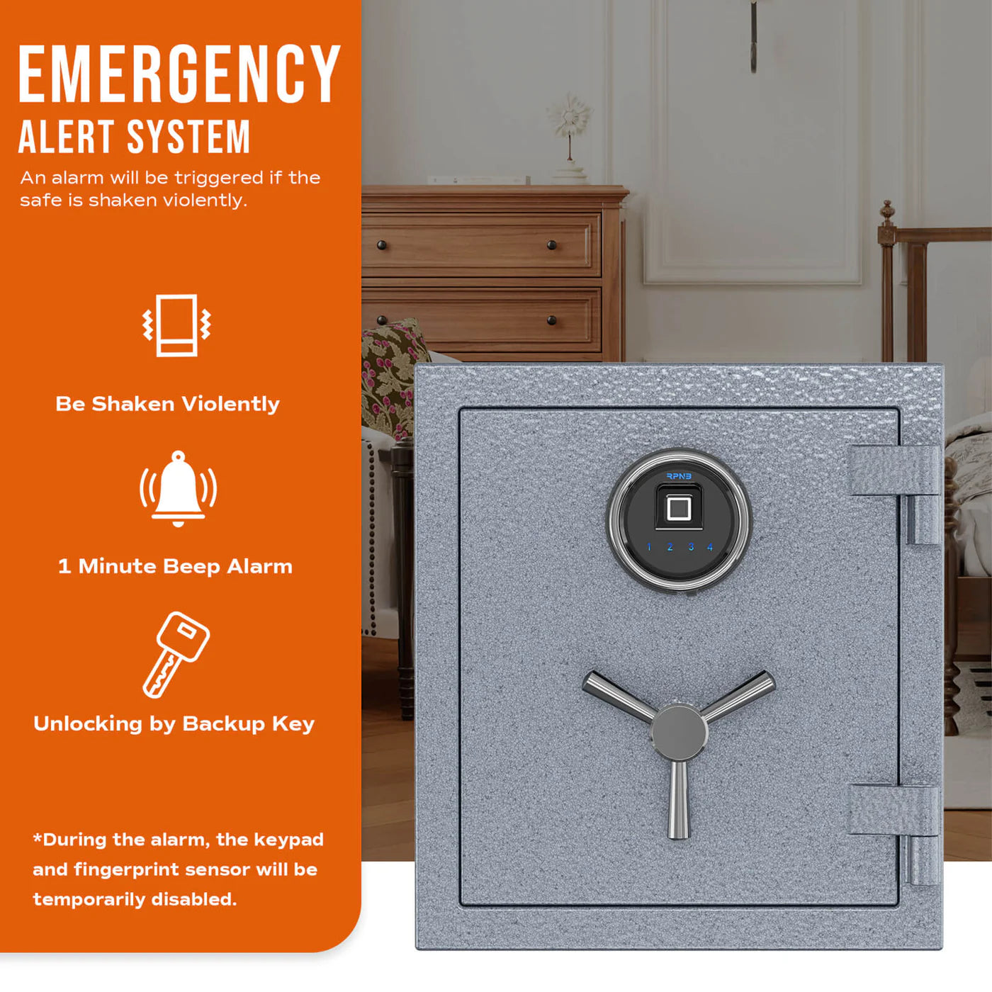 RPNB Deluxe Fireproof Home and Office Safe RPFS40 RPNB   - USASafeAndVault