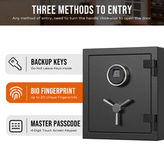 RPNB Deluxe Fireproof Home and Office Safe RPFS40 RPNB   - USASafeAndVault