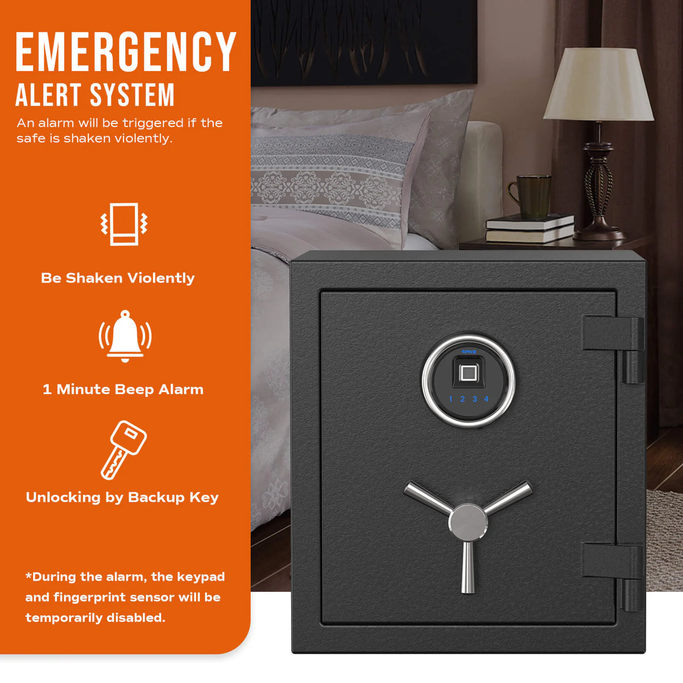 RPNB Deluxe Fireproof Home and Office Safe RPFS40 RPNB   - USASafeAndVault