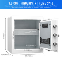 RPNB RPHS45 Fingerprint Home Luxury Closet Safe RPNB - USASafeAndVault