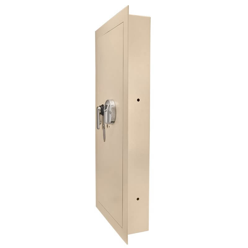 Barska Large Beige Biometric Wall Safe BRAX12408 Refurbished Barska   - USASafeAndVault