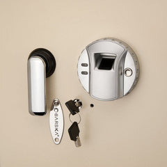 Barska Large Beige Biometric Wall Safe BRAX12408 Refurbished Barska   - USASafeAndVault