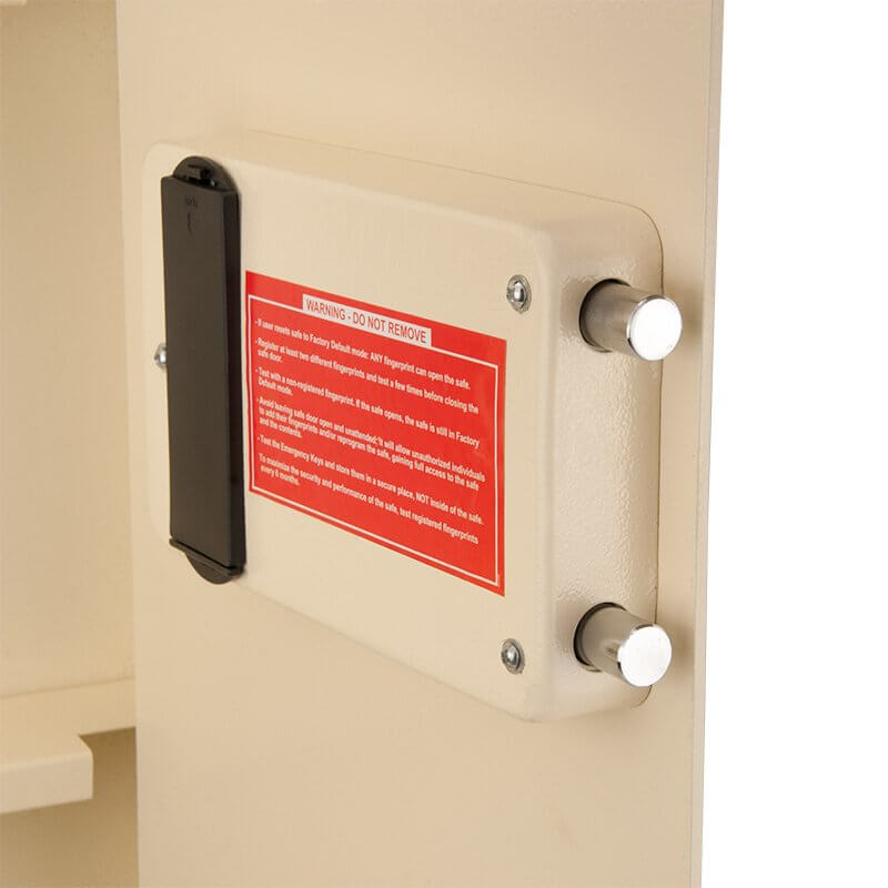 Barska Large Beige Biometric Wall Safe BRAX12408 Refurbished Barska   - USASafeAndVault