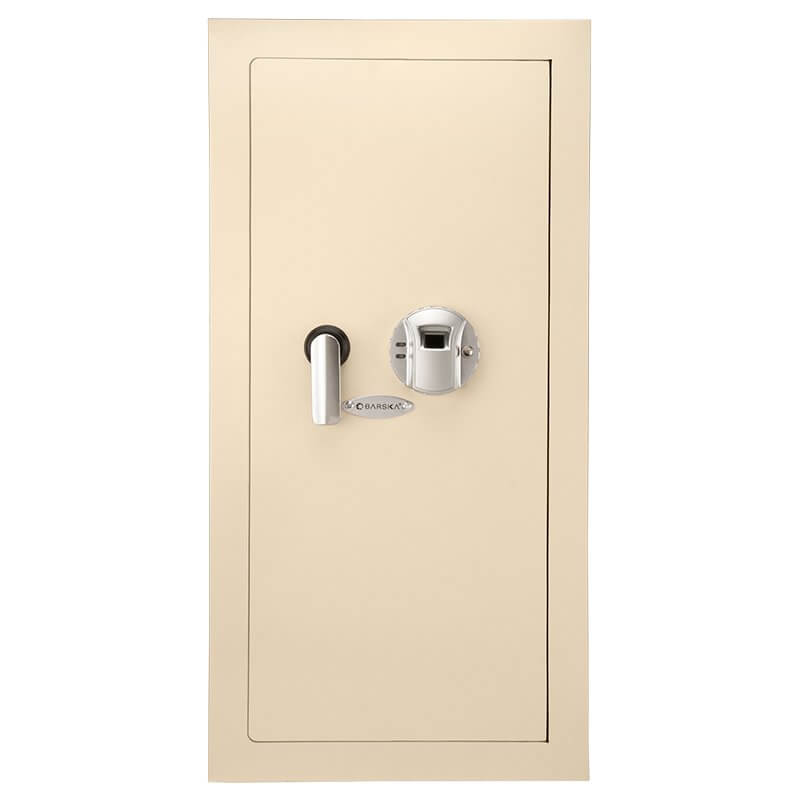 Barska Large Beige Biometric Wall Safe BRAX12408 Refurbished Barska   - USASafeAndVault