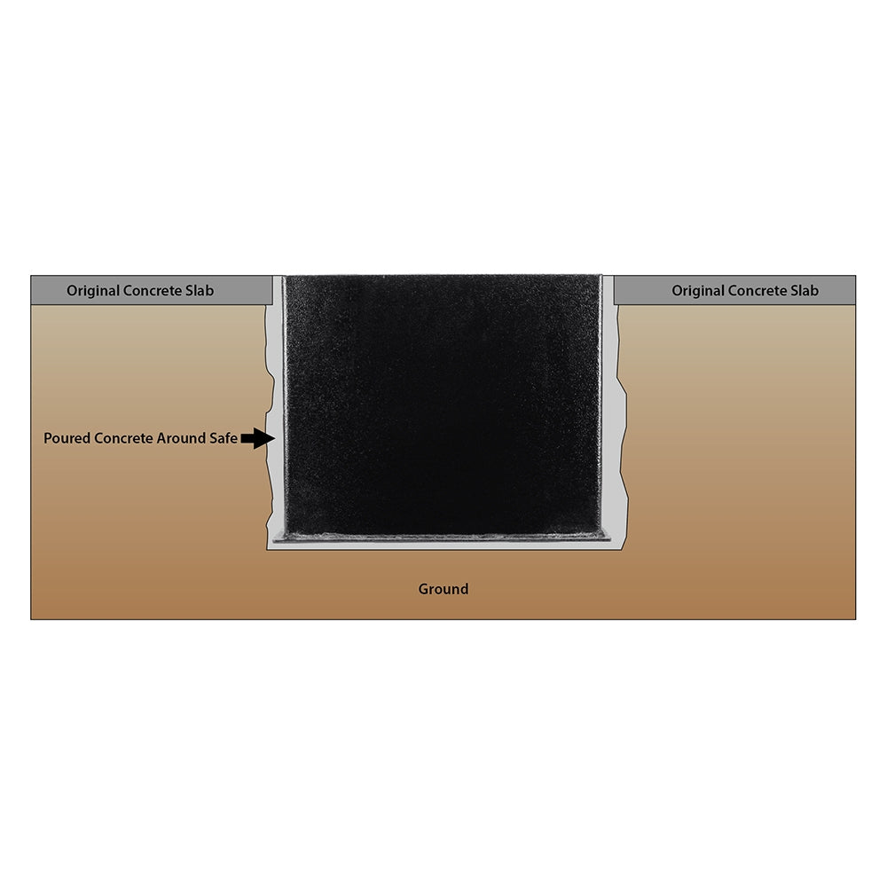 BARSKA Floor Safe With Combination Lock AX13200 Barska   - USASafeAndVault