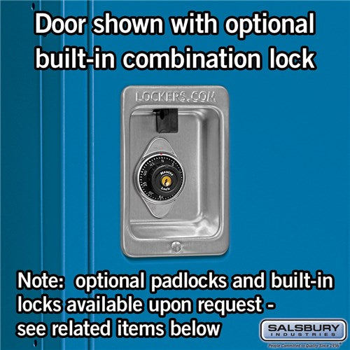 Salsbury 18" Wide Single Tier Standard 6 ft x 21" Deep Metal Locker 18-51361 Salsbury   - USASafeAndVault