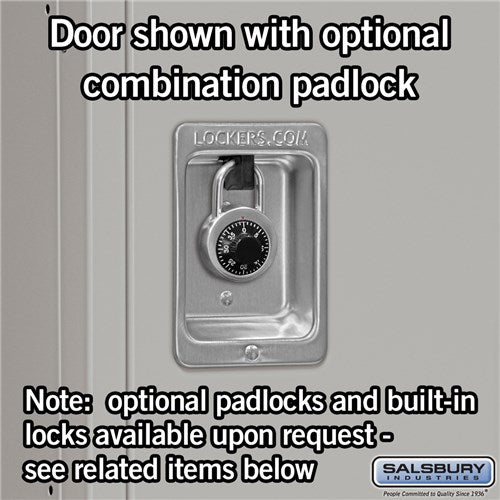 Salsbury 18" Wide Single Tier Standard 6 ft x 21" Deep Metal Locker 18-51361 Salsbury   - USASafeAndVault