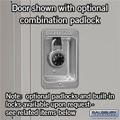 Salsbury 18" Wide Single Tier Standard 6 ft x 21" Deep Metal Locker 18-51361 Salsbury   - USASafeAndVault
