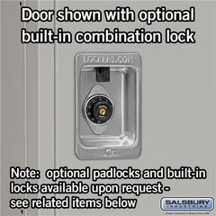 Salsbury 18" Wide Single Tier Standard 6 ft x 21" Deep Metal Locker 18-51361 Salsbury   - USASafeAndVault