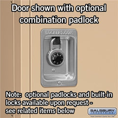 Salsbury 18" Wide Single Tier Standard 6 ft x 21" Deep Metal Locker 18-51361 Salsbury   - USASafeAndVault