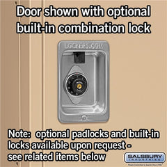 Salsbury 18" Wide Single Tier Standard 6 ft x 18" Deep Metal Locker 18-51368 Salsbury   - USASafeAndVault