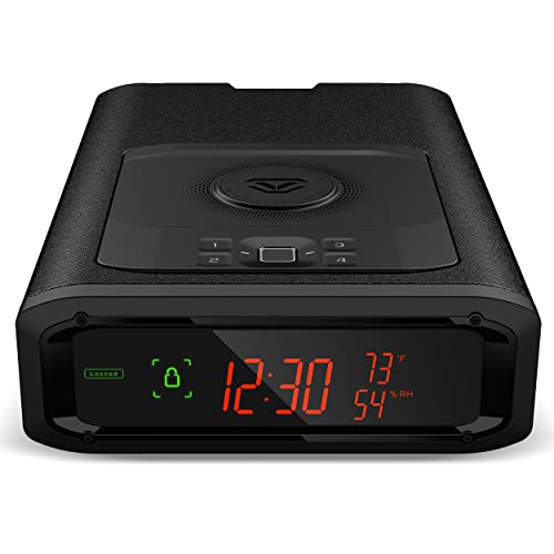 VAULTEK Smart Station Home Centric Biometric Smart Safe with Bluetooth 2.0 and Auto Open Drawer + Wireless Phone Charger (Covert Black) VAULTEK   - USASafeAndVault