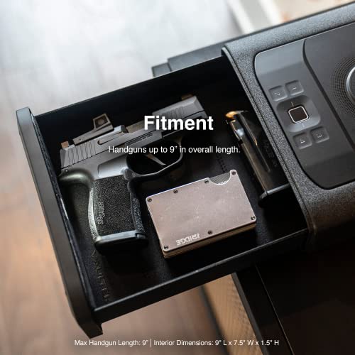 VAULTEK Smart Station Home Centric Biometric Smart Safe with Bluetooth 2.0 and Auto Open Drawer + Wireless Phone Charger (Covert Black) VAULTEK   - USASafeAndVault