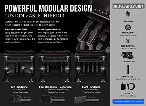 VAULTEK MXi Wi-Fi and Biometric High Capacity Handgun Safe VAULTEK   - USASafeAndVault