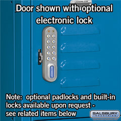 Salsbury 12" Wide Five Tier Box Style Standard 5 ft High x 12" Deep Metal Locker 65352 Salsbury   - USASafeAndVault