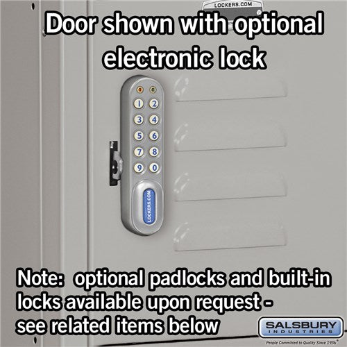 Salsbury 12" Wide Five Tier Box Style Standard 5 ft High x 12" Deep Metal Locker 65352 Salsbury   - USASafeAndVault