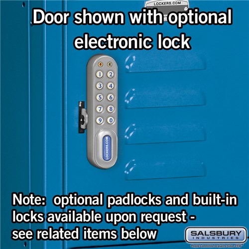 Salsbury 12" Wide Five Tier Box Style Standard 5 ft High x 15" Deep Metal Locker 65355 Salsbury   - USASafeAndVault