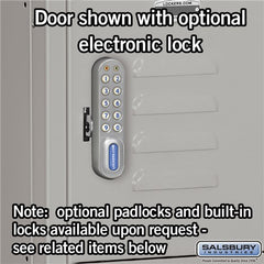 Salsbury 12" Wide Five Tier Box Style Standard 5 ft High x 15" Deep Metal Locker 65355 Salsbury   - USASafeAndVault