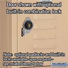 Salsbury 12" Wide Five Tier Box Style Standard 5 ft High x 15" Deep Metal Locker 65355 Salsbury   - USASafeAndVault