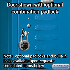 Salsbury 12" Wide Six Tier Box Style Bridge Standard 18" Deep Metal Locker 66016 Salsbury   - USASafeAndVault
