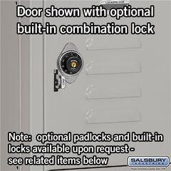Salsbury 12" Wide Six Tier Box Style Bridge Standard 18" Deep Metal Locker 66016 Salsbury   - USASafeAndVault