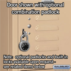 Salsbury 12" Wide Six Tier Box Style Bridge Standard 18" Deep Metal Locker 66016 Salsbury   - USASafeAndVault