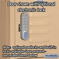 Salsbury 12" Wide Six Tier Box Style Bridge Standard 18" Deep Metal Locker 66016 Salsbury   - USASafeAndVault