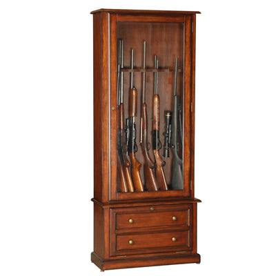 American Furniture Classics 8 Long Gun Capacity Cabinet 800 American Furniture Classics 800 Medium Brown - USASafeAndVault