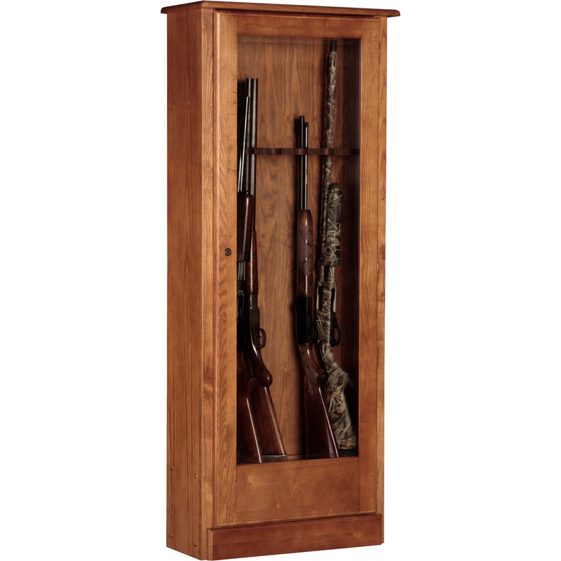 American Furniture Classics Wooden Gun Cabinet 724-10 American Furniture Classics 724-10 Medium Brown - USASafeAndVault