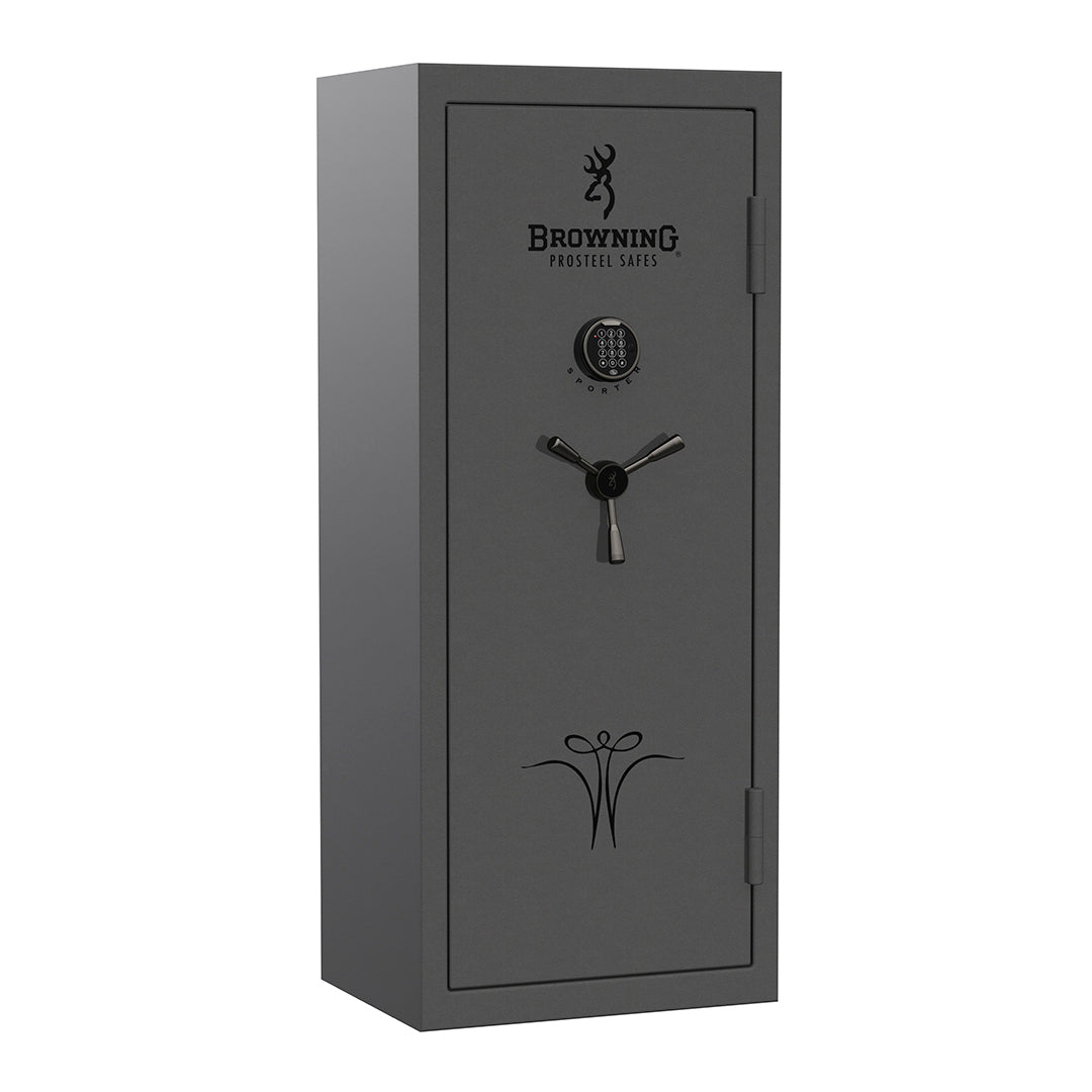 Browning Sporter 20 Closet Browning SP20 Hammer Gloss Gray E-Lock Grey - USASafeAndVault