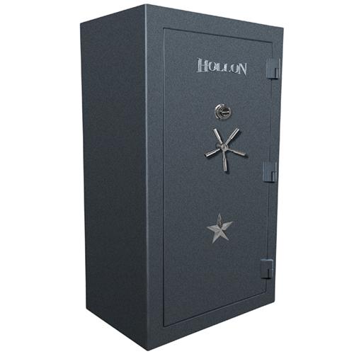 Hollon Republic Two Hour Fireproof Gun Safe RG-42 White Hollon Black S&G Spyproof Dial Lock - USASafeAndVault
