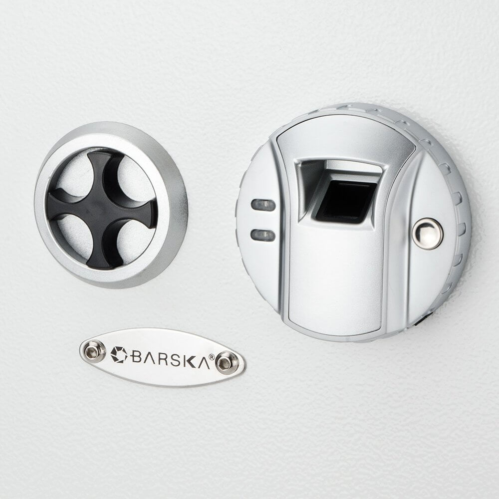 Barska White Biometric Wall Safe AX13030 Barska   - USASafeAndVault