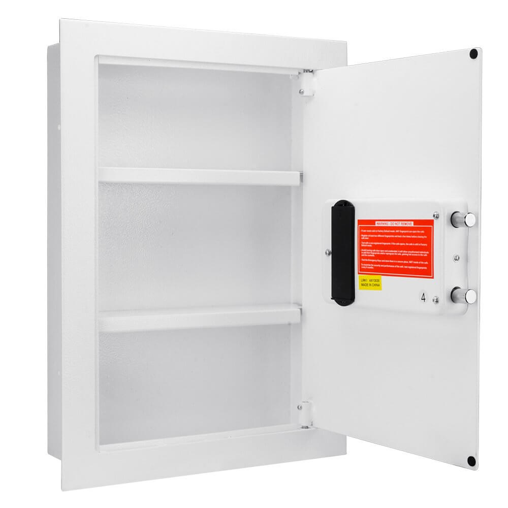 Barska White Biometric Wall Safe AX13030 Barska   - USASafeAndVault