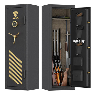 RPNB Biometric 10-Gun Safe for Pistols and Rifles RPFS10 RPNB Black  - USASafeAndVault