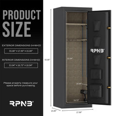 RPNB Biometric 10-Gun Safe for Pistols and Rifles RPFS10 RPNB   - USASafeAndVault